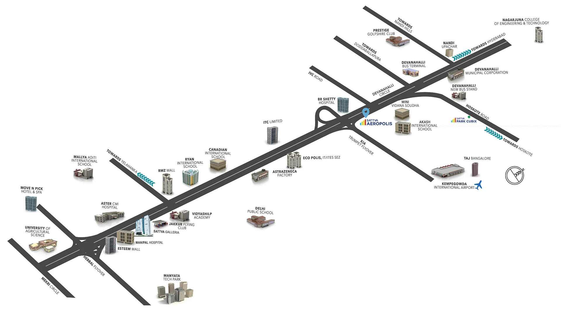 Sattva Aeropolis Phase II,  Devanahalli,  North Bangalore.
