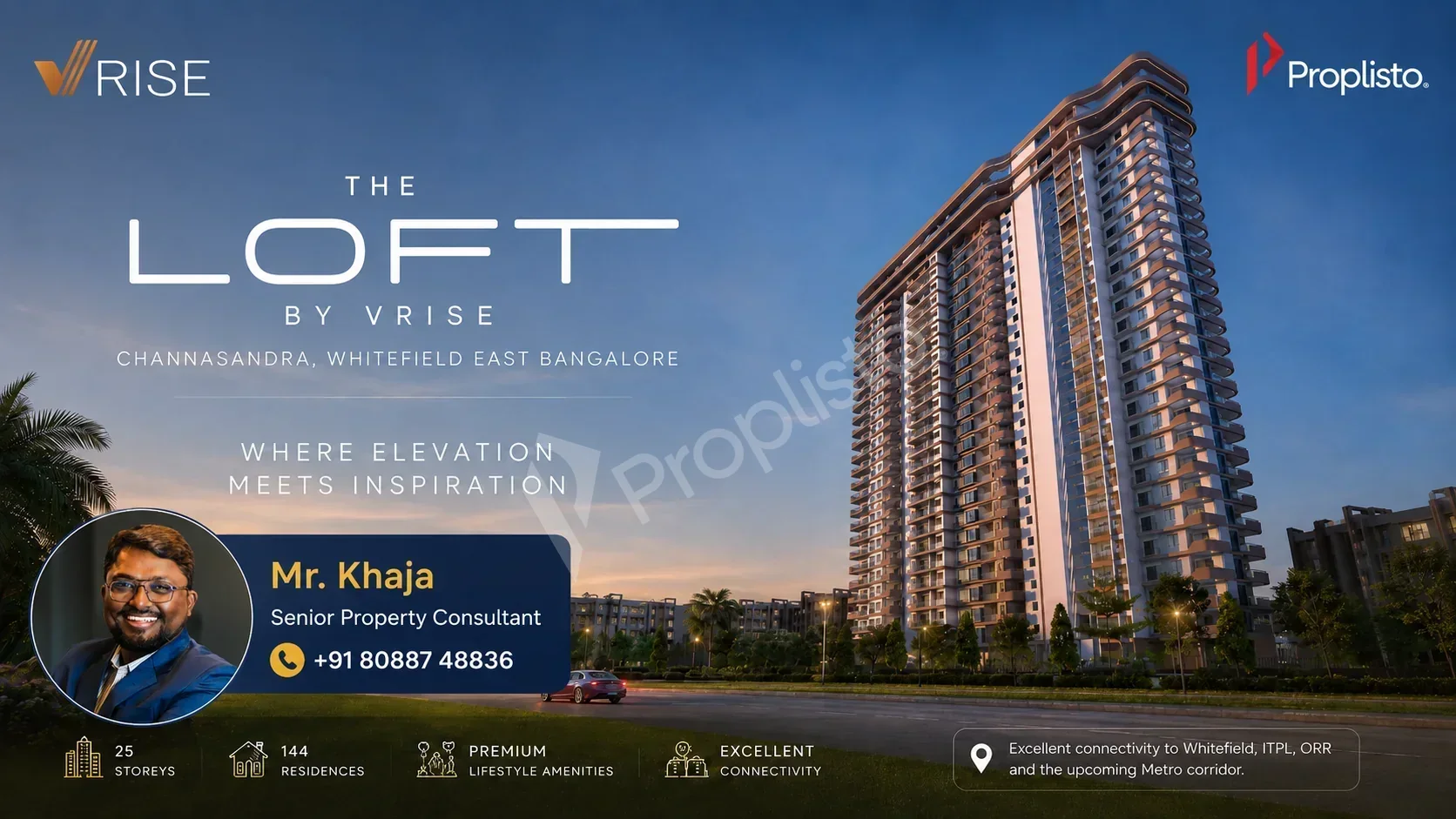 The Loft by VRISE, Channasandra Main Road, Whitefield,  East Bangalore.